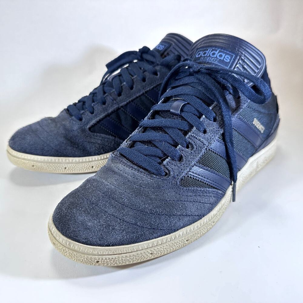 Adidas Originals Busenitz Skateboarding Shoes Mens Size 9 Blue Low Top Cordura